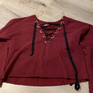 Burgundy long sleeve